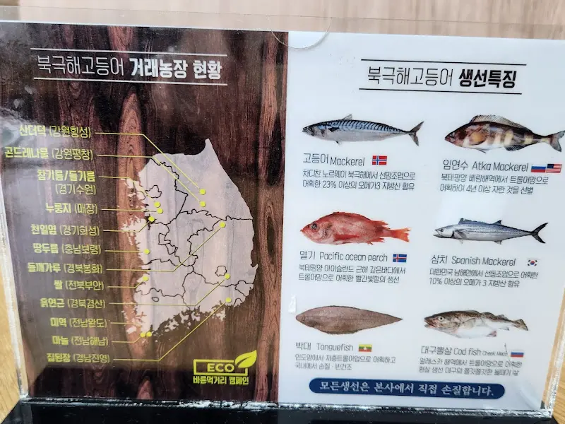 메뉴에 대한 안내