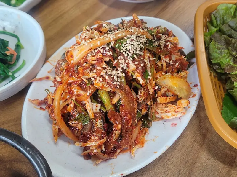 멸치회무침 확대