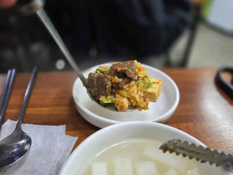 된장밥 한 숟가락