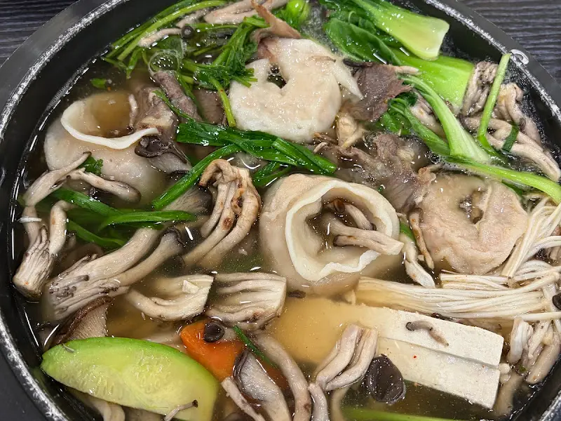 만두전골의 푸짐한 비주얼