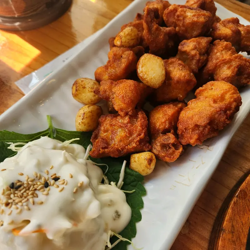 만복국수집의 닭튀김