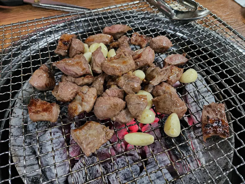 갈매기살 굽는 모습