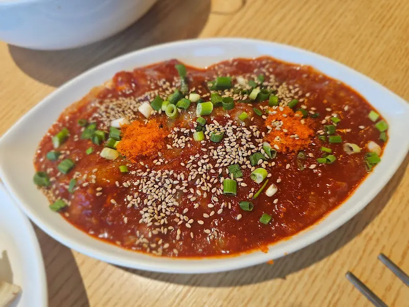 꽃게살 비빔밥 클로즈업