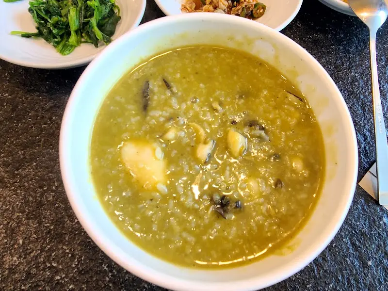 전복죽 클로즈업