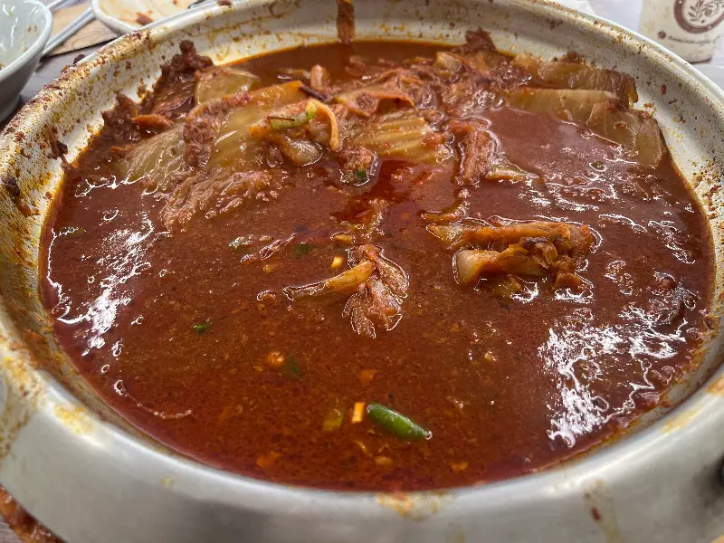 묵은지 등갈비찜