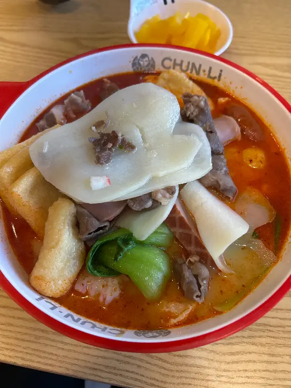 춘리마라탕 메뉴판