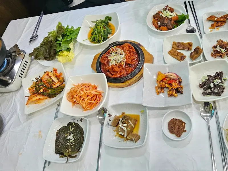 나물비빔정식 한 상 차림