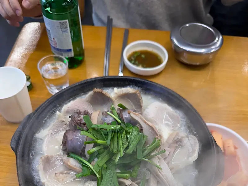 순대국밥의 모습