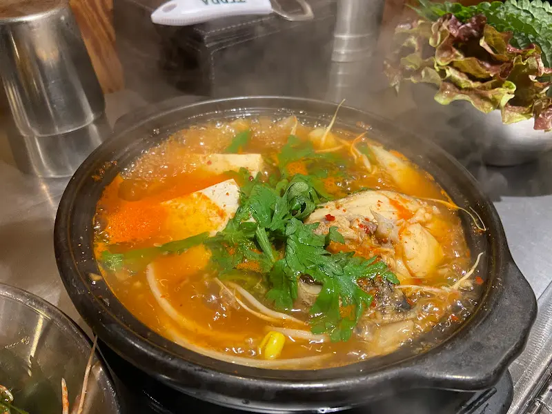 보글보글 끓고 있는 동태탕