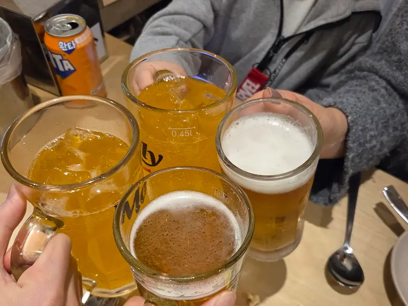 시원한 맥주 한 잔