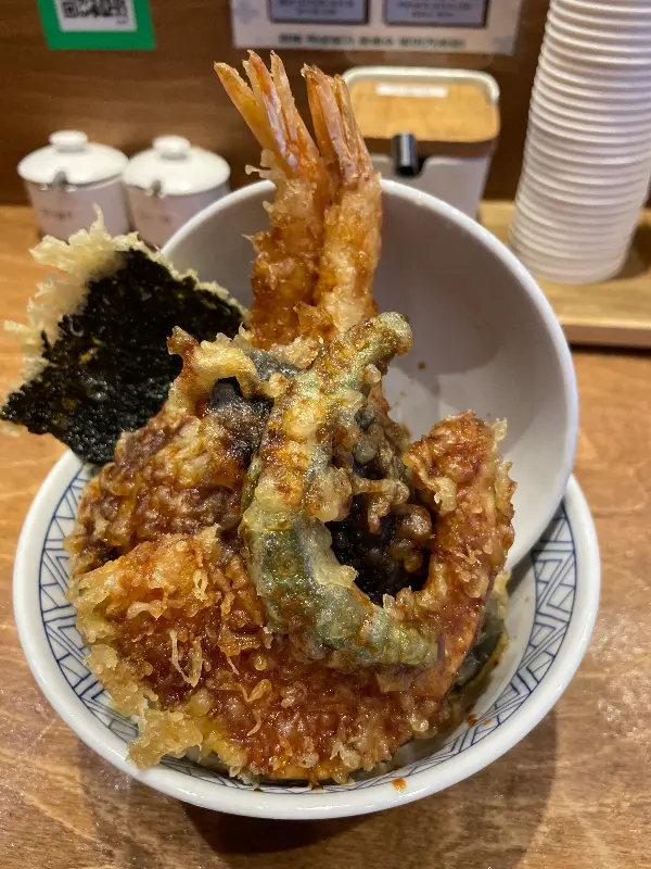 코카모메 텐동의 아름다운 비주얼