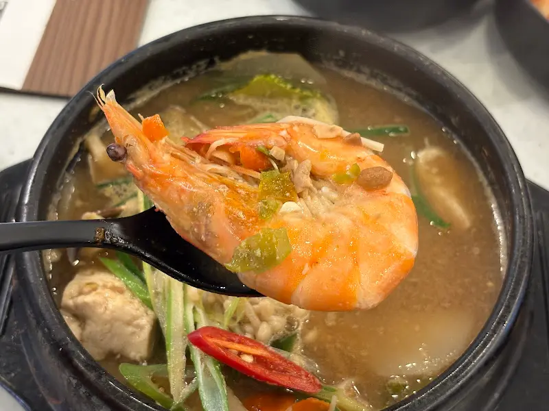 해물 된장찌개의 해물 건더기