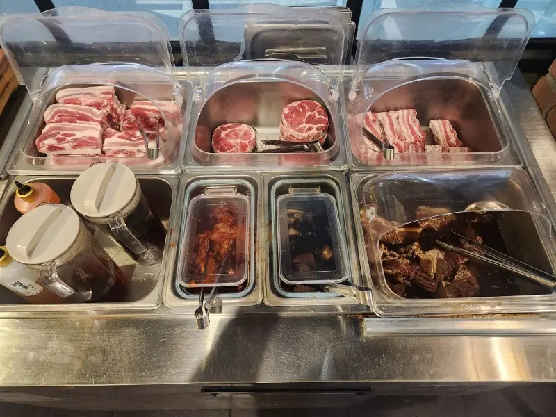 다양한 고기 종류