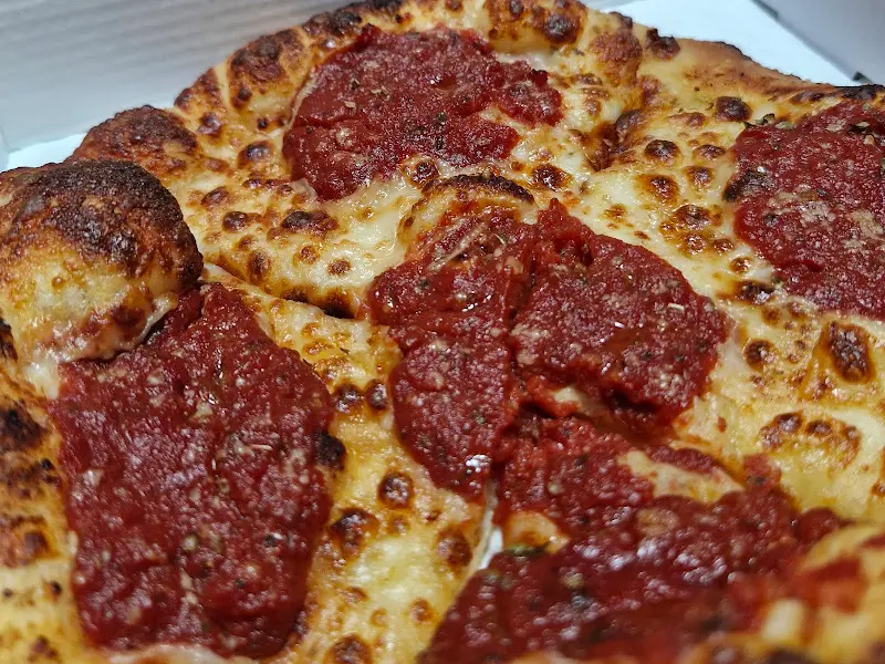 피자의 클로즈업 샷