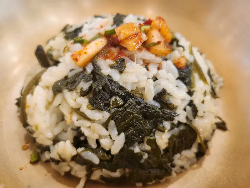 곤드레밥 확대샷