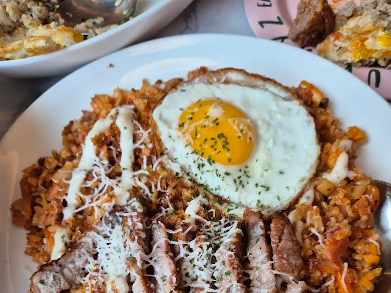 스테이크 김치볶음밥