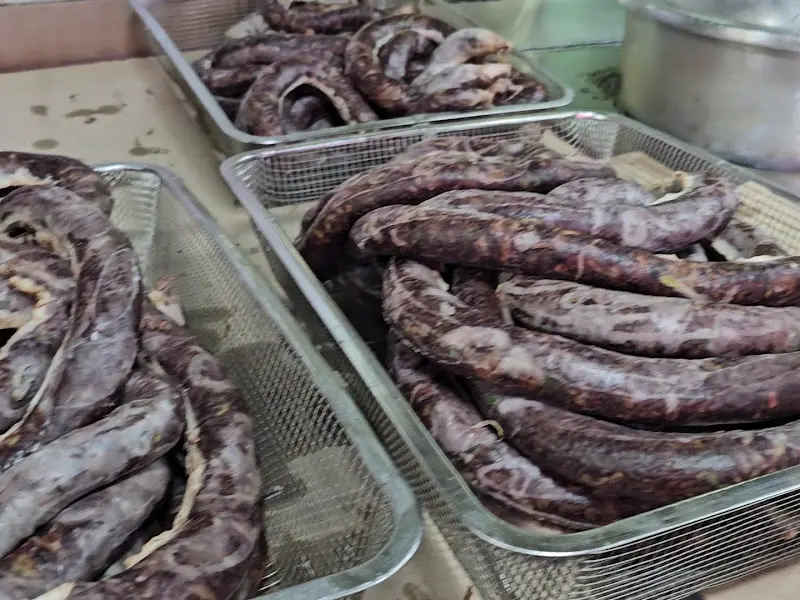 소쿠리에 담겨있는 순대