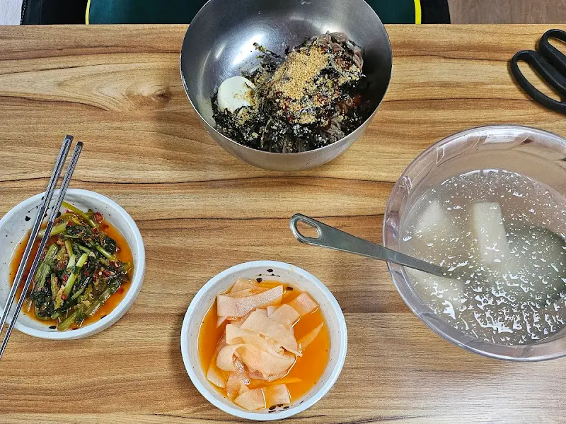 메밀국수 한 상 차림