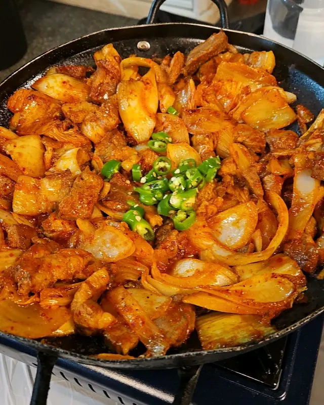 돼지김치구이 근접샷