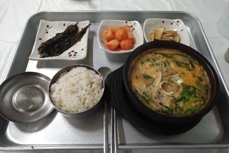 옛날전통순댓국 한상차림