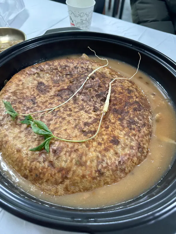 구수한 누룽지가 듬뿍 들어간 누룽지 백숙