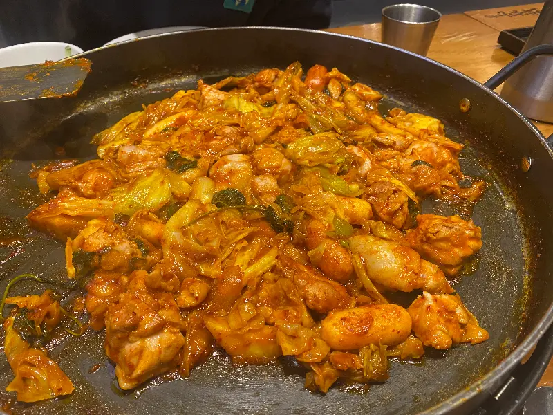 푸짐한 닭갈비 비주얼