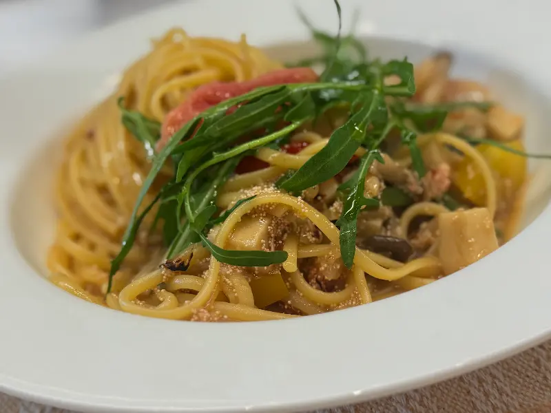 450F의 명란 오일 파스타