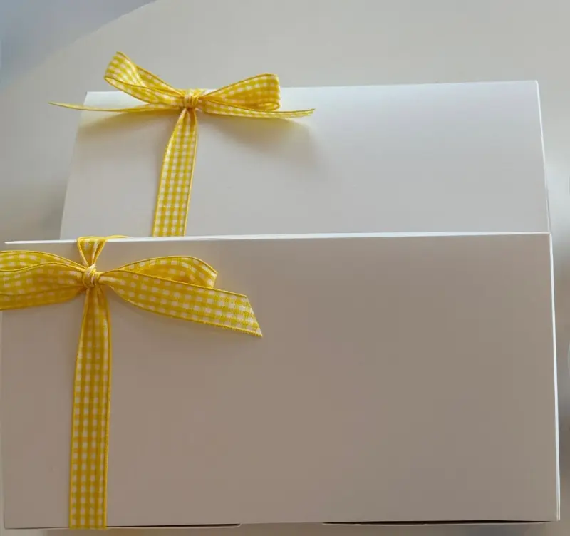 선물 포장된 마카롱 상자