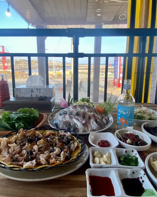 해산물 한 상 차림