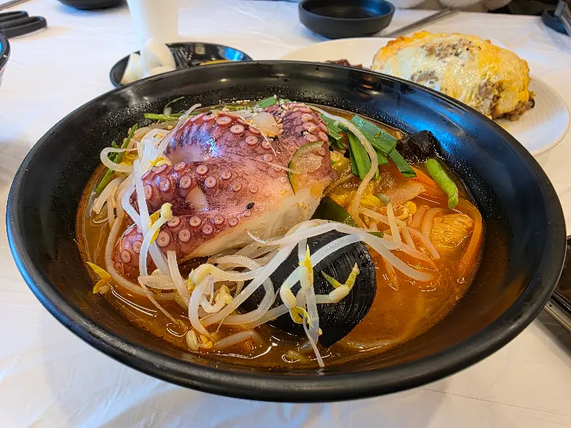 문어짬뽕 비주얼