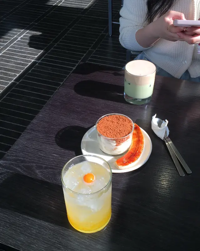 유자페어에이드와 바나나 푸딩