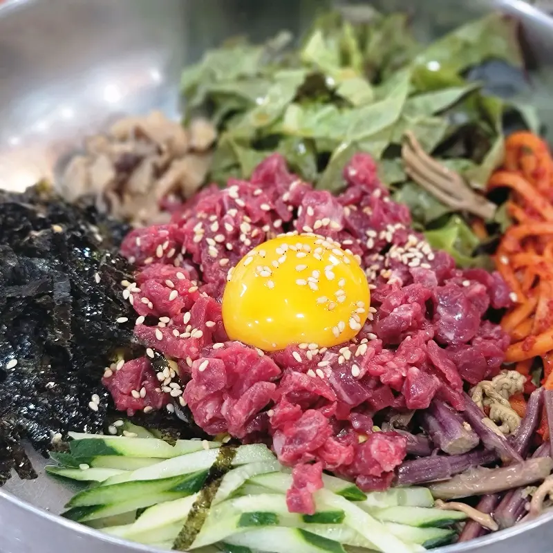 생고기 비빔밥