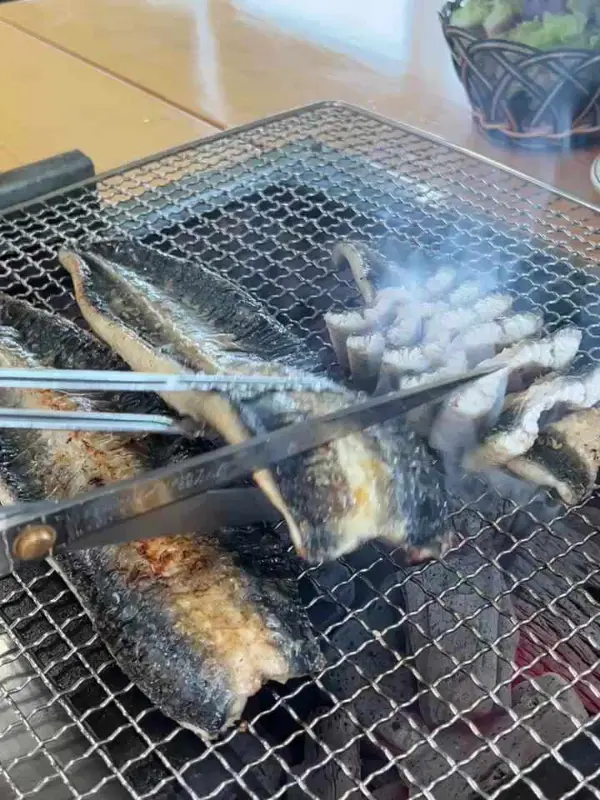 장어 굽는 모습