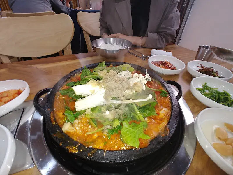 곱창전골 한 상 차림