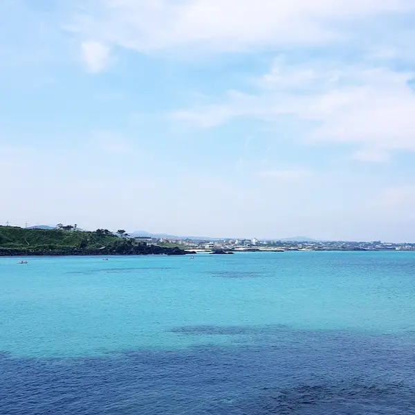 푸른 바다와 하늘이 펼쳐진 삼척 해변