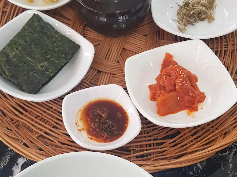 정갈한 반찬 클로즈업