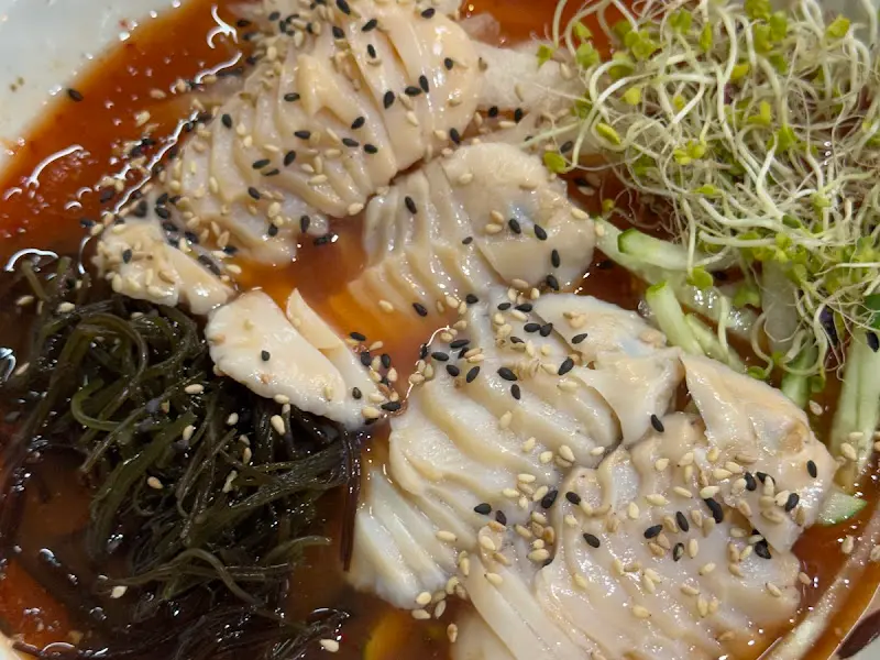 전복물회 클로즈업