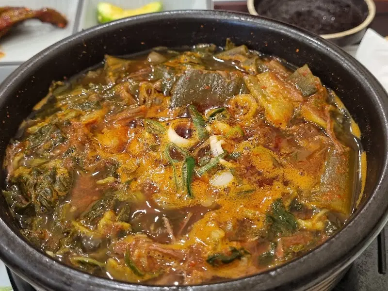 우거지 해장국의 비주얼