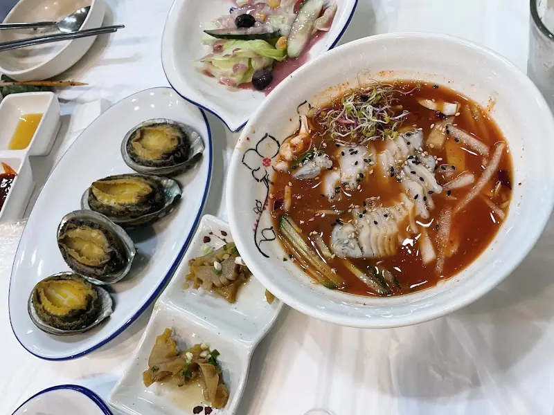 전복 요리 한상차림