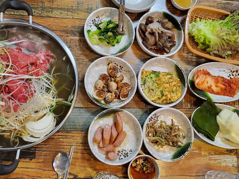 정갈한 밑반찬 클로즈업