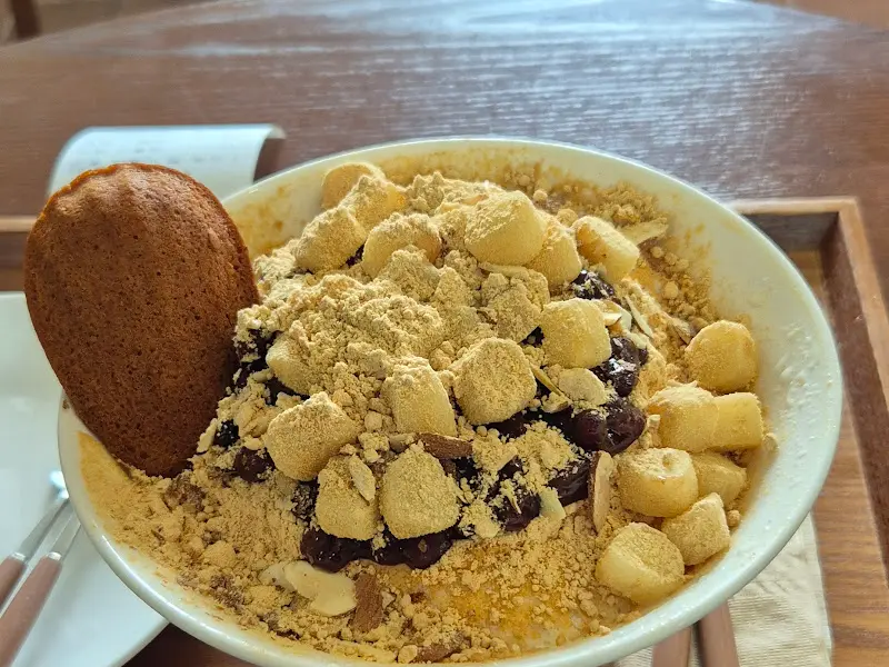 인절미 빙수의 아름다운 자태