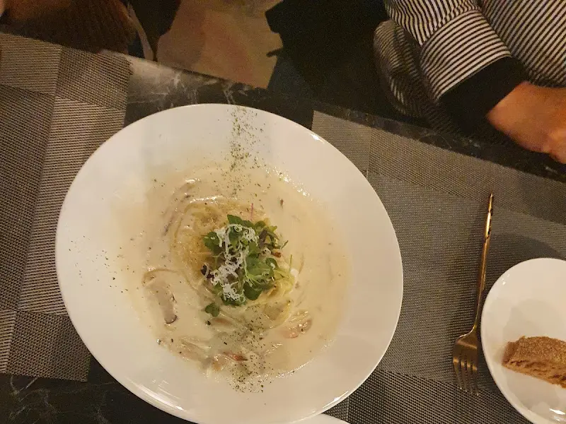 크림 파스타 사진