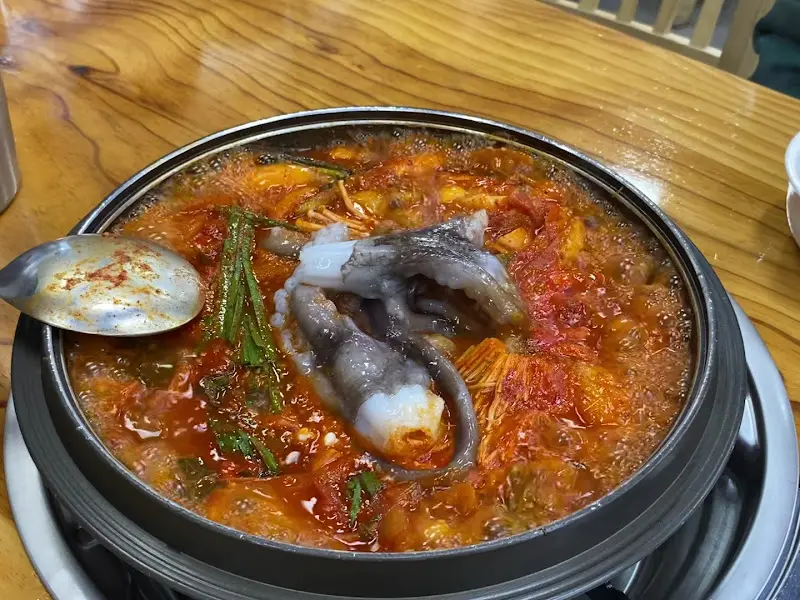 산낙지 투하