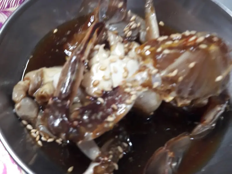 간장게장 근접샷