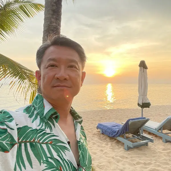 해변에서 찍은 사진