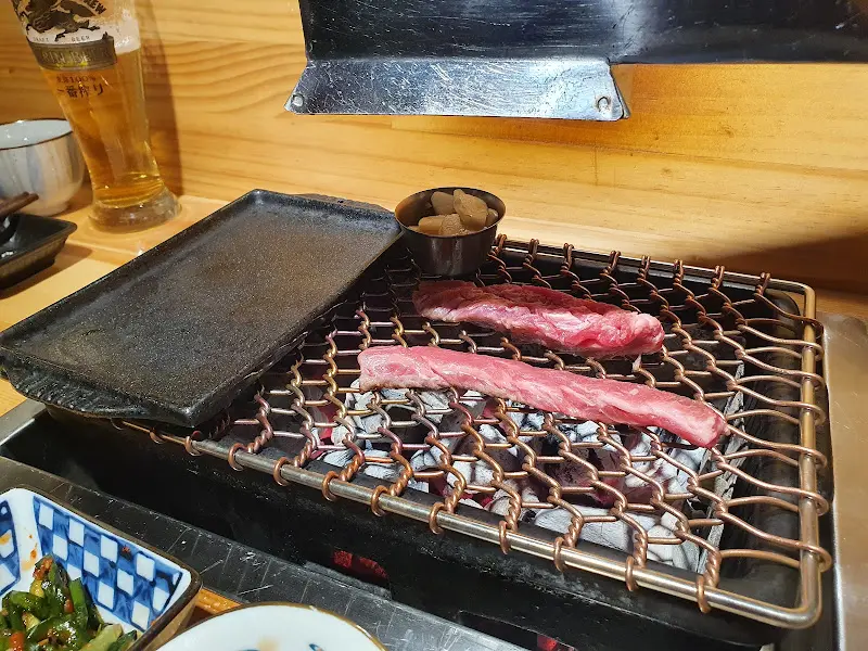 화로에 구워먹는 고기