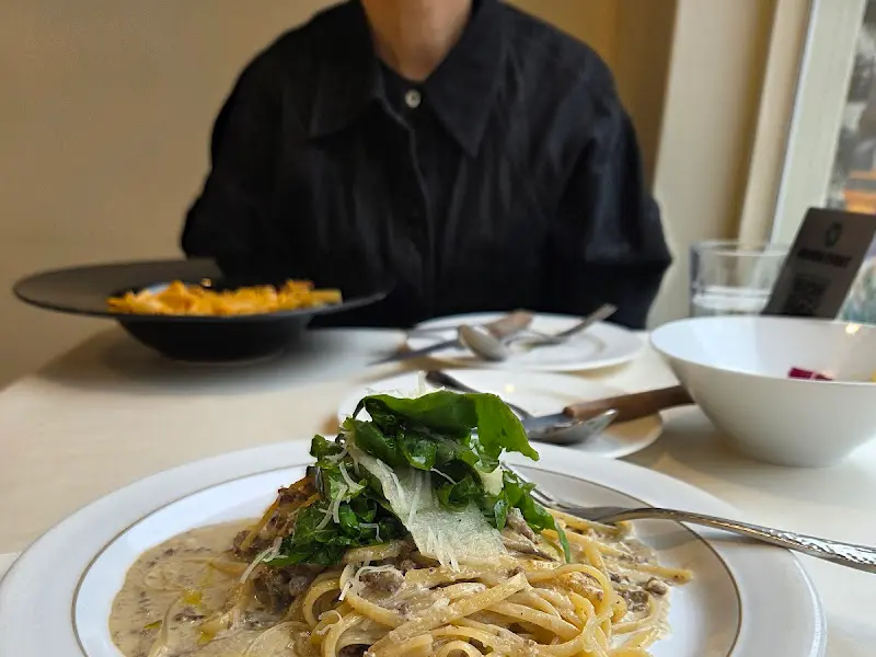 가을 배 피클 화이트 라구 파스타