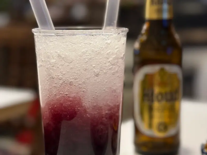 미도인에서 즐기는 시원한 맥주 한 잔