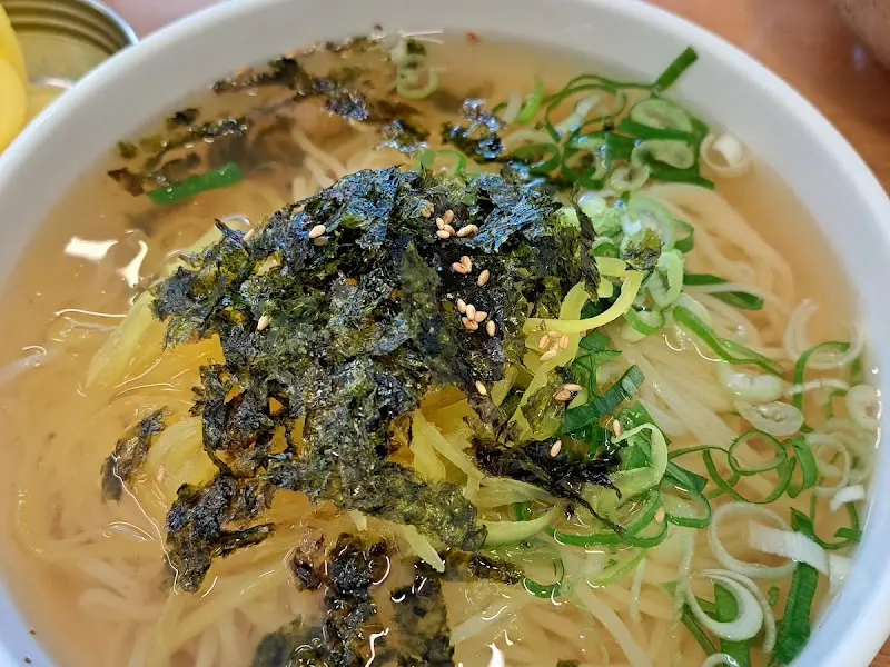 신선식당 냉우동 클로즈업