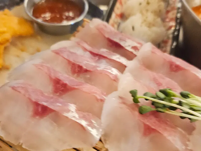 싱싱한 숙성회의 자태